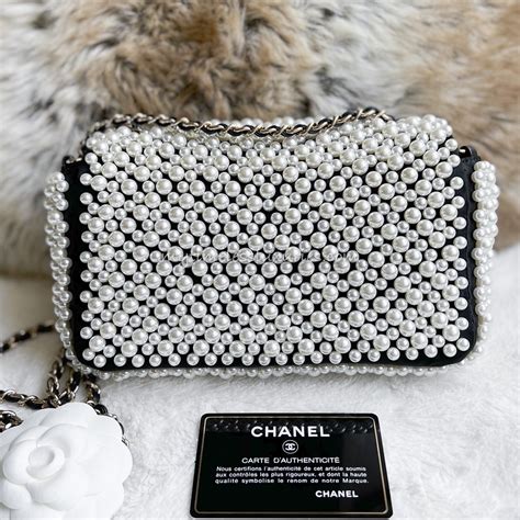 chanel 19s pearl mini flap bag|chanel 19 flap bag small.